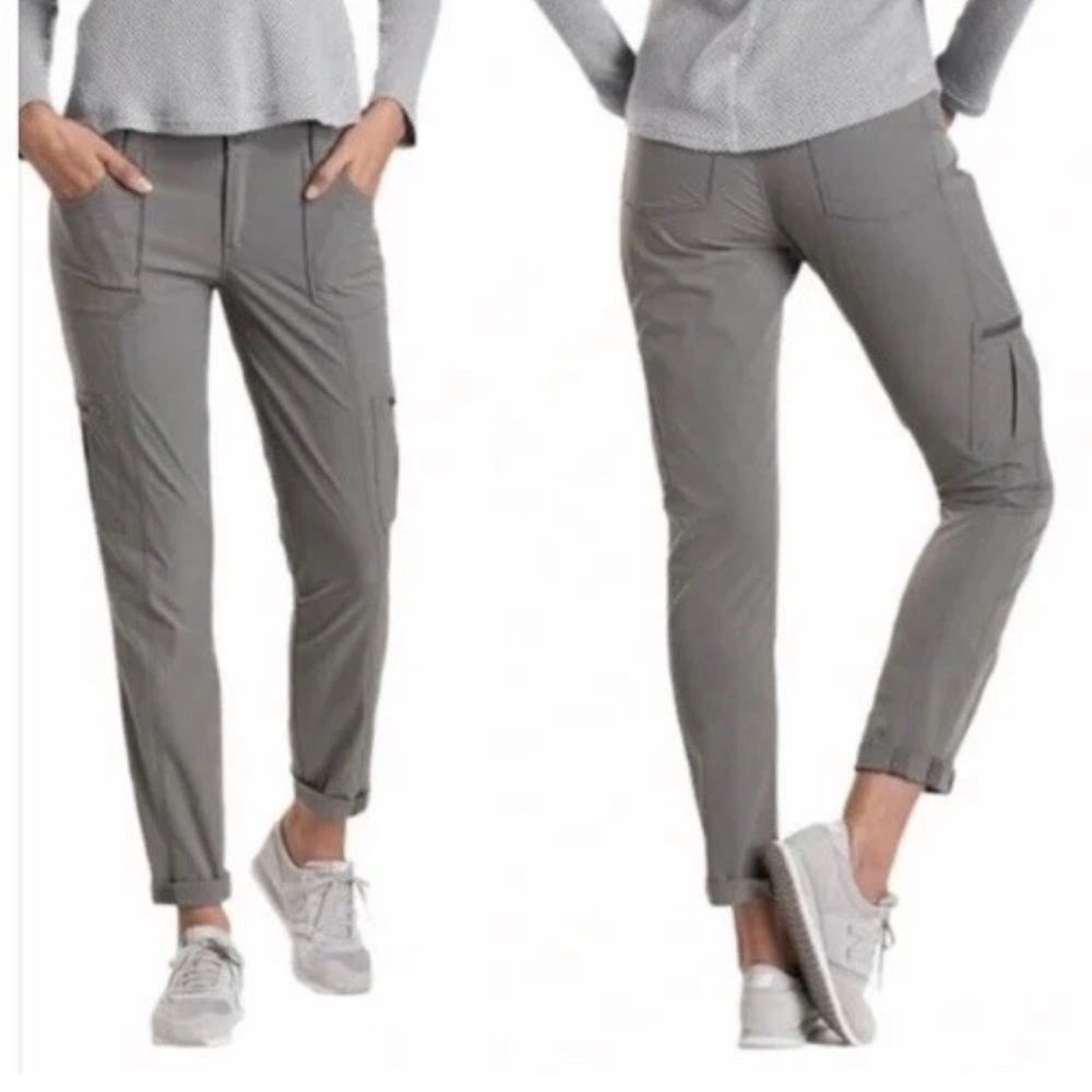 Kuhl Horizon Skinny Pants Womens 4 Short Gray Ripstop Hiking Outdoor